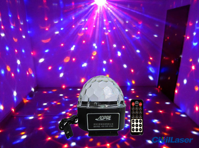 超格安 ディスコライト LED水晶球 ステージライト コンパクトで持ち運びにも便利 (税込)